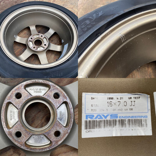 TE37 16x7 +42 4x114.3 RAYS