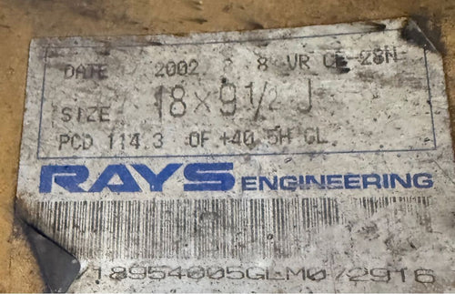 [For RSX] CE28N 18x9.5 +40 5x114.3 RAYS