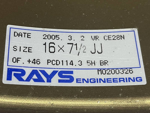 [For RSX] CE28 16x8 +42 & 16x7.5 +46 5x114.3 RAYS