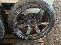 [For RSX] TE37 SAGA 18x8.5 +50 / 18x9.5 +30 5x114.3 RAYS