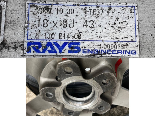 TE37 18x9 +43 / 18x11 +30 5x130 RAYS