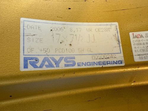 CE28N 17x7.5 +50 5x114.3 RAYS