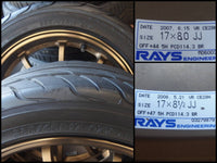 CE28N 17x8 +44 / 17x8.5 +47 5x114.3 RAYS