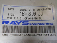 [For RSX] CE28 16x8 +49 5x114.3 RAYS