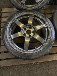 [For RSX] TE37 SAGA 18x8.5 +50 / 18x9.5 +30 5x114.3 RAYS