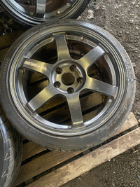 [For RSX] TE37 SAGA 18x8.5 +50 / 18x9.5 +30 5x114.3 RAYS