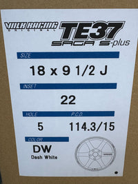 [For RSX] TE37 SAGA S-Plus 18x9.5 +22 5x114.3 RAYS