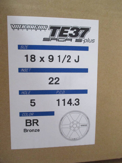 [For RSX] TE37 SAGA S-Plus 18x9.5 +22 5x114.3 RAYS