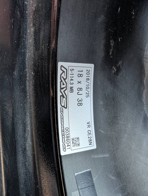 CE28N 18x8 +38 5x114.3 RAYS